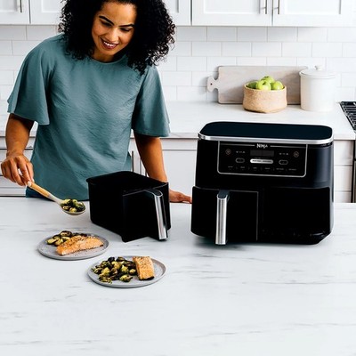 Ninja R-AD300CO Foodi 10qt XL 2-Basket Air Fryer, Black