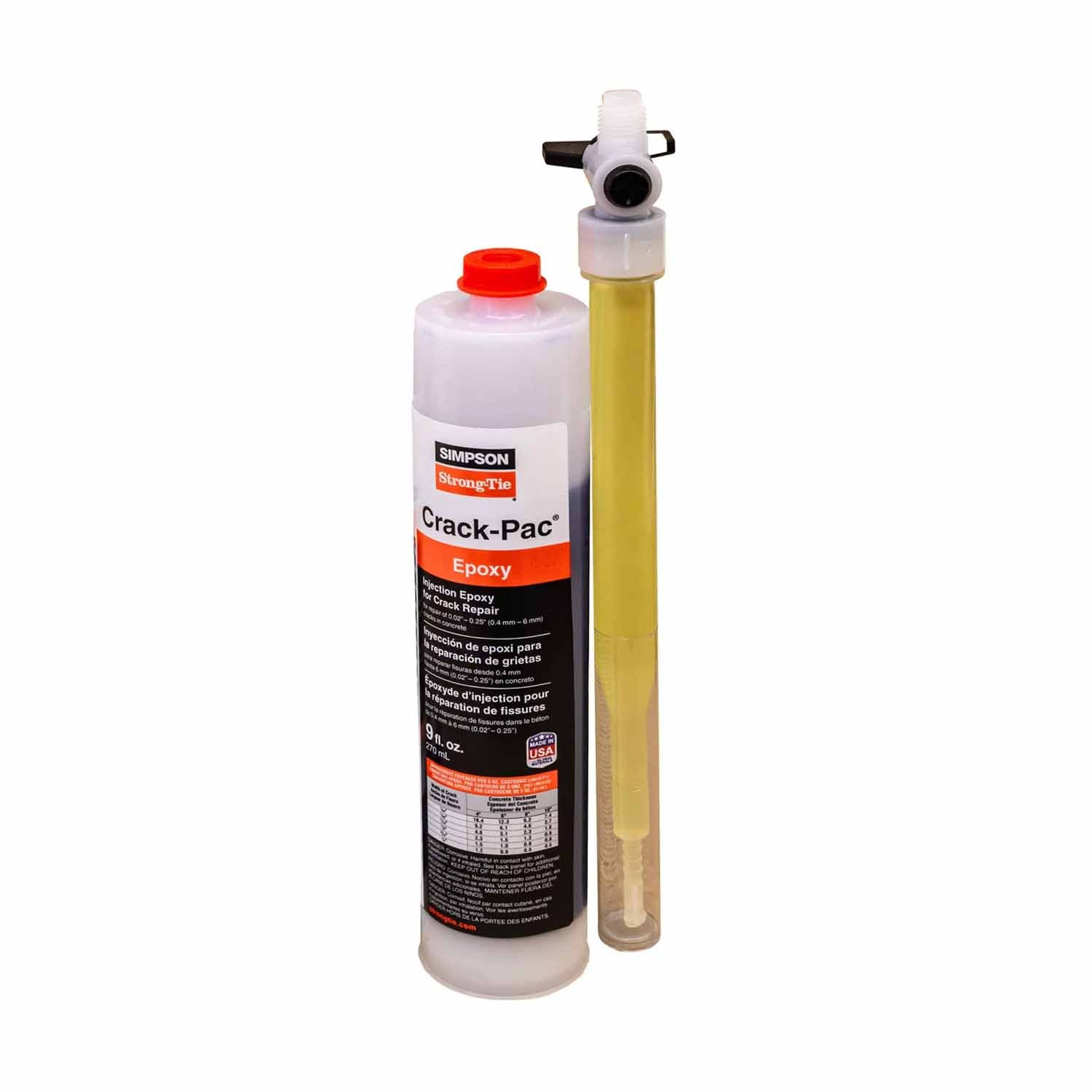 Epox Pac Simpson ETIPAC2G10 Crack-Pac Injection Epoxy 9 oz Cartridge | eBay