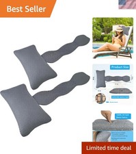 2 Pack Hot Tub Headrest Pillow,Chaise Lounge Pillows Outdoor 3D air mesh,Spa ...