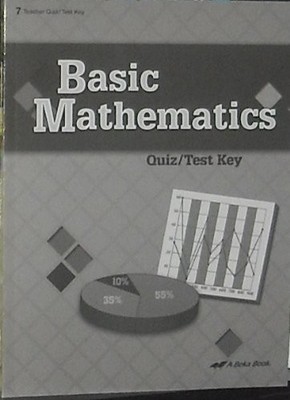 Basic Mathematics Quiz/Test Key (14850402)