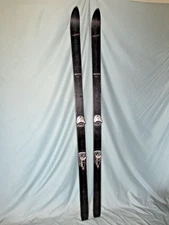 Vintage Classic Antique HEAD Standard STD skis 185 GEZE Top Star bindings 1950s