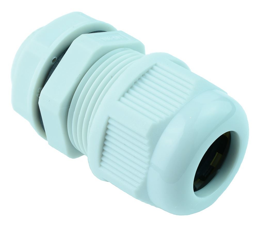 5 x 9-14mm Grey Cable Gland M20 IP68