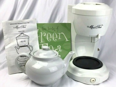 Mrs Tea For Two Mr Coffee Electric Hot Tea Maker HTM1 Original Ceramic Pot Lid