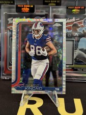 2025 Topps Chrome Football 37 Dalton Kincaid Pulsar Refractor Buffalo Bills