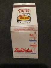True Value Hardware Store Vintage Matchbook Box Matches