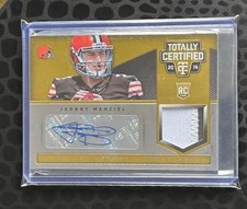 Johnny Manziel 2014 RC Totally Certified Gold RPA Auto Patch SSP #d 01/10 ROOKIE