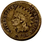 1885 (P) Indian Head Cent Good Penny Fine Details Condition One Cent - 2100