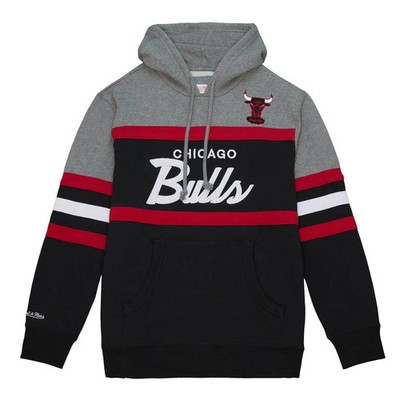 Chicago Bulls NBA Mitchell & Ness Head Coach Hoodie Schwarz-2XL