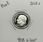 2013 S Proof Roosevelt Dime, 90% Silver, Extremely Low Mintage, Very Nice! 🔥🔥