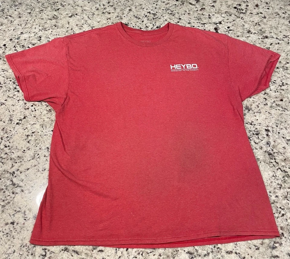 Camisa HeyBo XXL dedicada a la búsqueda roja Foto 3 de 4