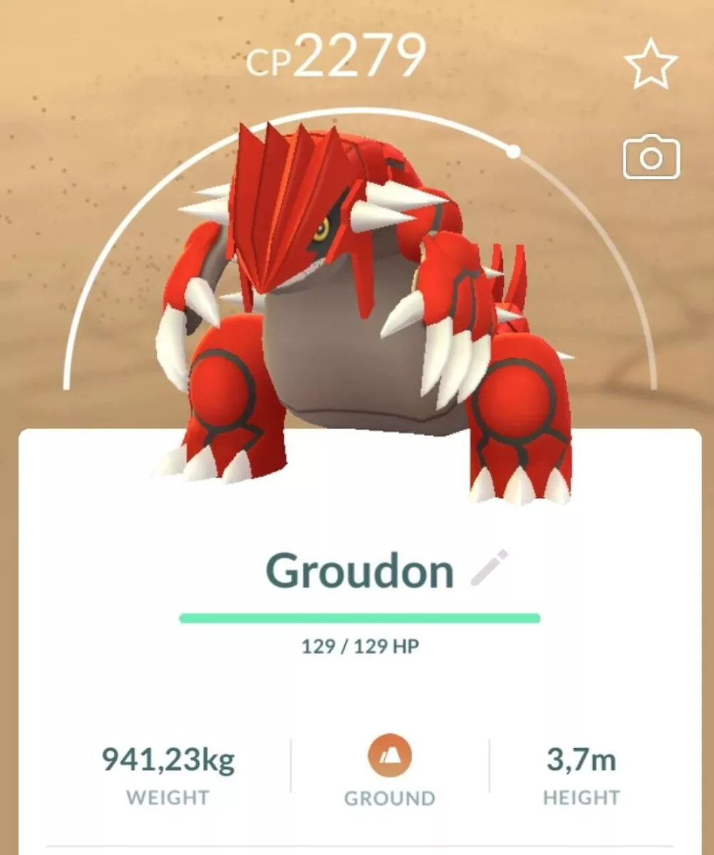 Pokemon Go 🌋 Groudon 🌋 30d / Registered