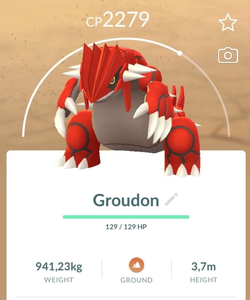 Groudon - Pokemon Go