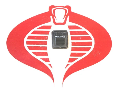 GI Joe Vehicle RAM Cycle Saddlebag #1 1982 Original Part