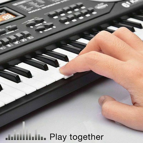 61-Tasten Digitales Musik Piano Keyboard Elektronisches Musikinstrument Mit Mic - Afbeelding 8 van 12