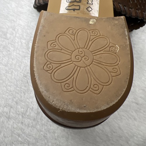Brighton Women's US 7.5 M Neo Mule Sandals Carmel Leather MSRP $225 Worn Once - Picture 8 of 19
