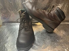 WOLVERINE 14D 7” LEATHER UPPER,DURA SHOCKS EH BOUNCE SOFT CUSHIONED SOLE,BRASSey