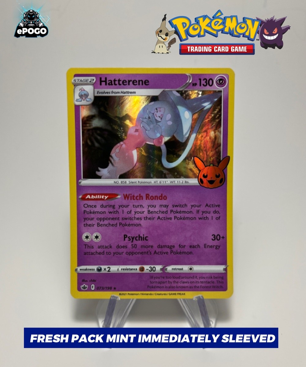 Hatterene 073/198 Holo Pokemon TCG: Halloween Trick or Trade MINT