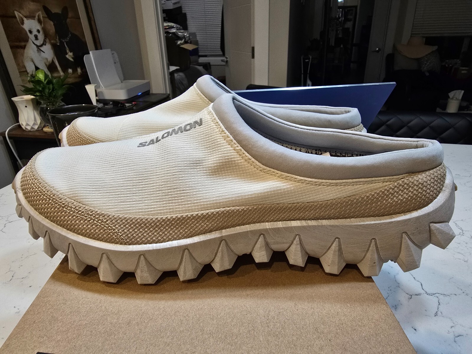 Zoccoli Salomon Mule L47578900 scarpe uomo escursionismo trail slip on TAGLIA 13 RARI NUOVI NEVE