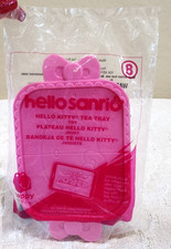 NIP - 2017 McDonald's Happy Meal Toy: Sanrio Hello Kitty Pink TEA TRAY 8 Toy