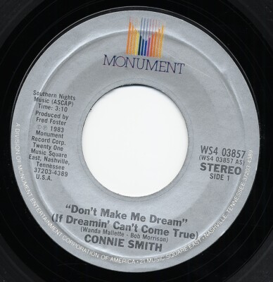 Connie Smith - Don't Make Me Dream - Rough At The Edges 7inch, 45rpm - Single...