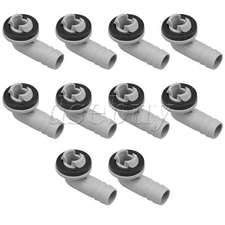 10Pieces Drain Hose Connector Elbow Fitting for Mini-Split AC Unit Window 15mm