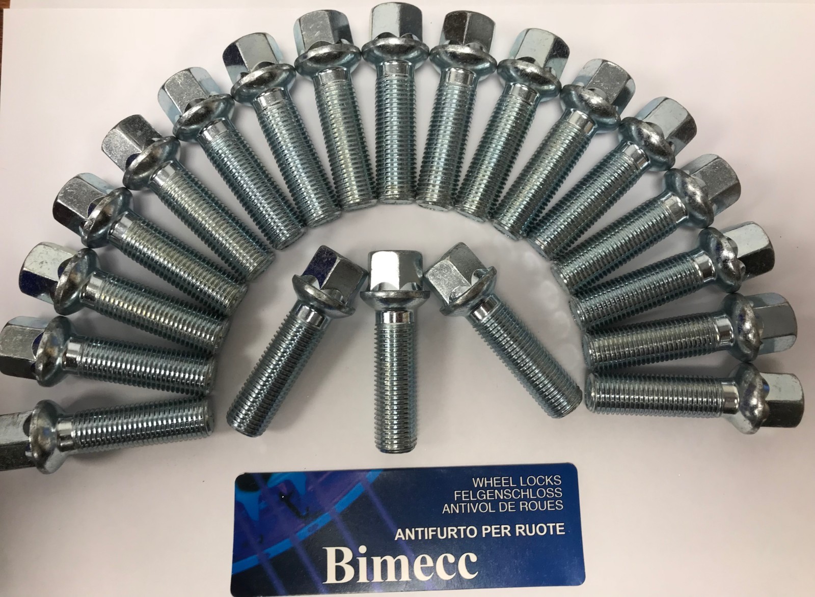 ALLOY WHEEL BOLTS M14X1.5 X 20 R14 OE RADIUS 65mm THREAD FITS MERCEDES