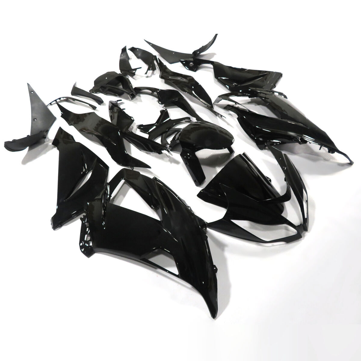 Glossy Black Fairing Kit Bodywork For Kawasaki Ninja ZX-6R Glossy Black Fairing Kit Bodywork For Kawasaki Ninja ZX-6R