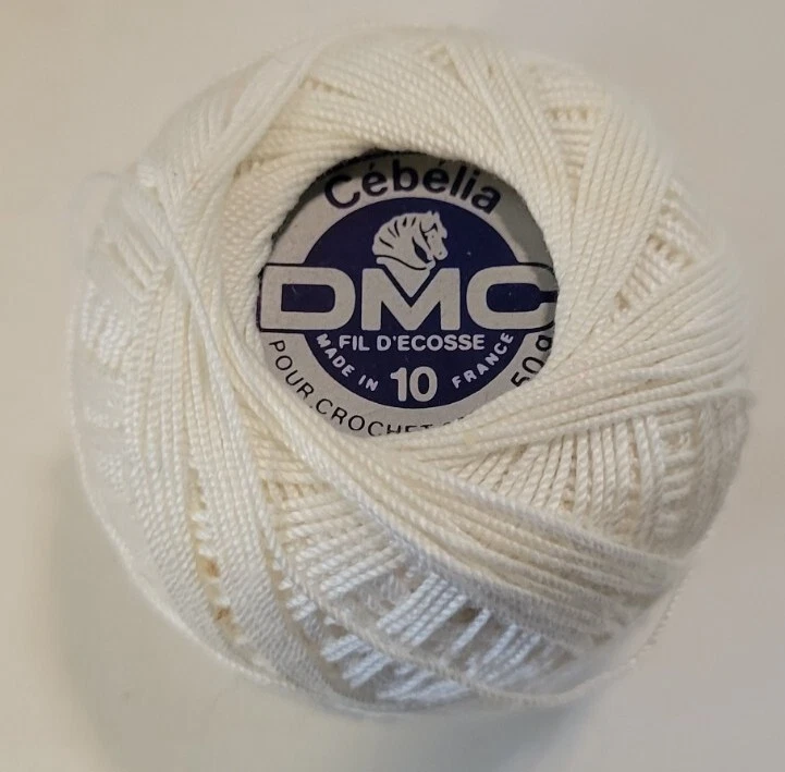 9 Balls DMC Pearl Cotton 10 20 White Ecru B20 - Image 3 of 4