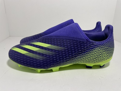 Adidas X Ghosted.3 Laceless FG Soccer Cleats Purple / Green EG8164 Men's  Size 11 | eBay