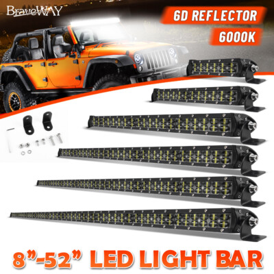 22'' - 52 zoll LED Light bar Lichtbalken Arbeitsscheinwerfer Auto Offroad 12V-24V