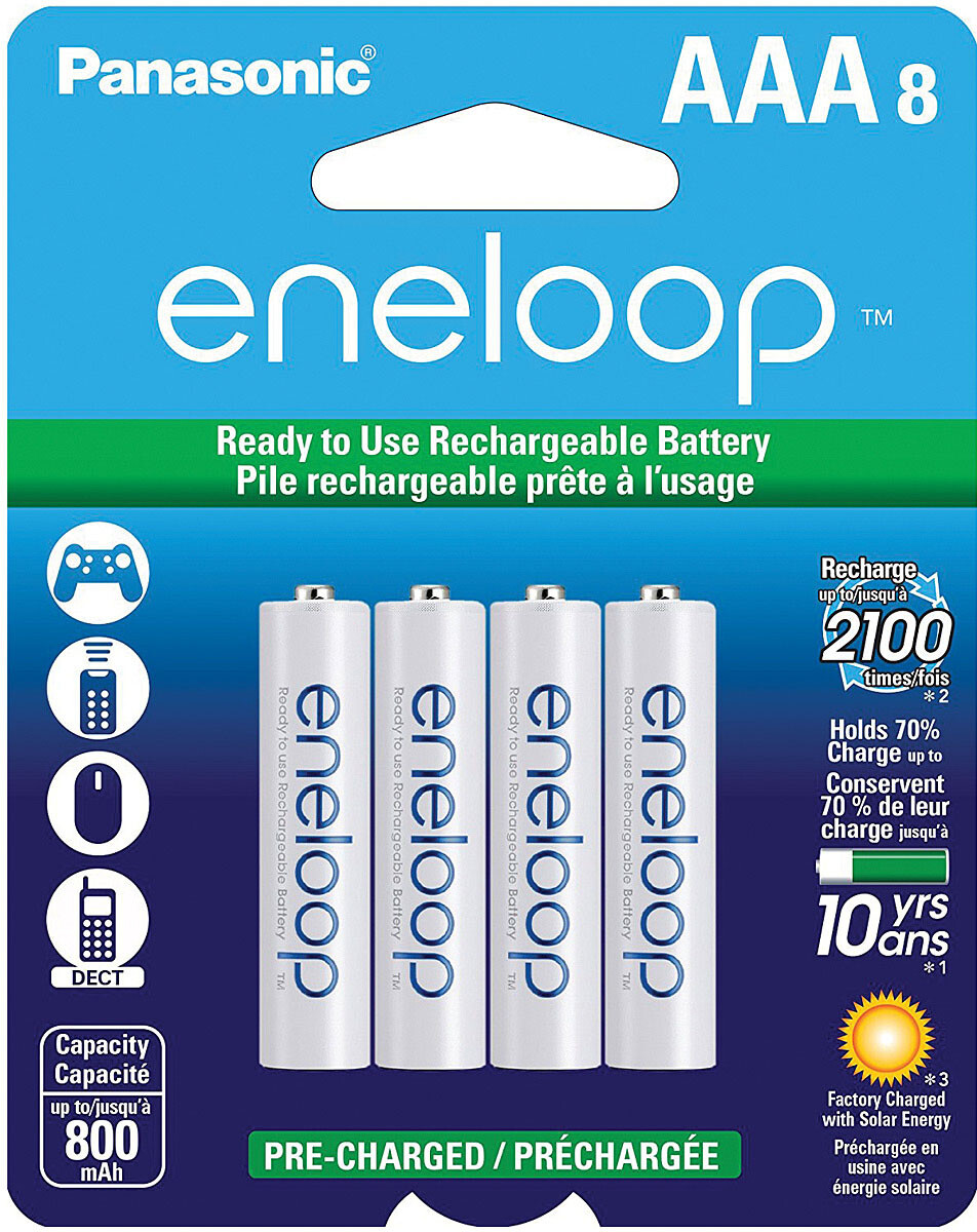 Eneloop Rechargeable Batteries Bundle: AA & AAA 8-Pack with Accessories-image