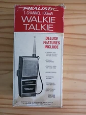 NOS Realistic Citizen Band CB TRC-80 Handheld Walkie Talkie 1 Channel 100mW.