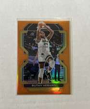 2022 Panini Prizm WNBA Orange Prizm #4 Ruthy Hebard /49 Chicago Sky