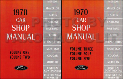 #ad 1970 Ford Shop Manual Mustang Cougar Cyclone Spoiler Mach I Grande XR7 Mercury $82.00