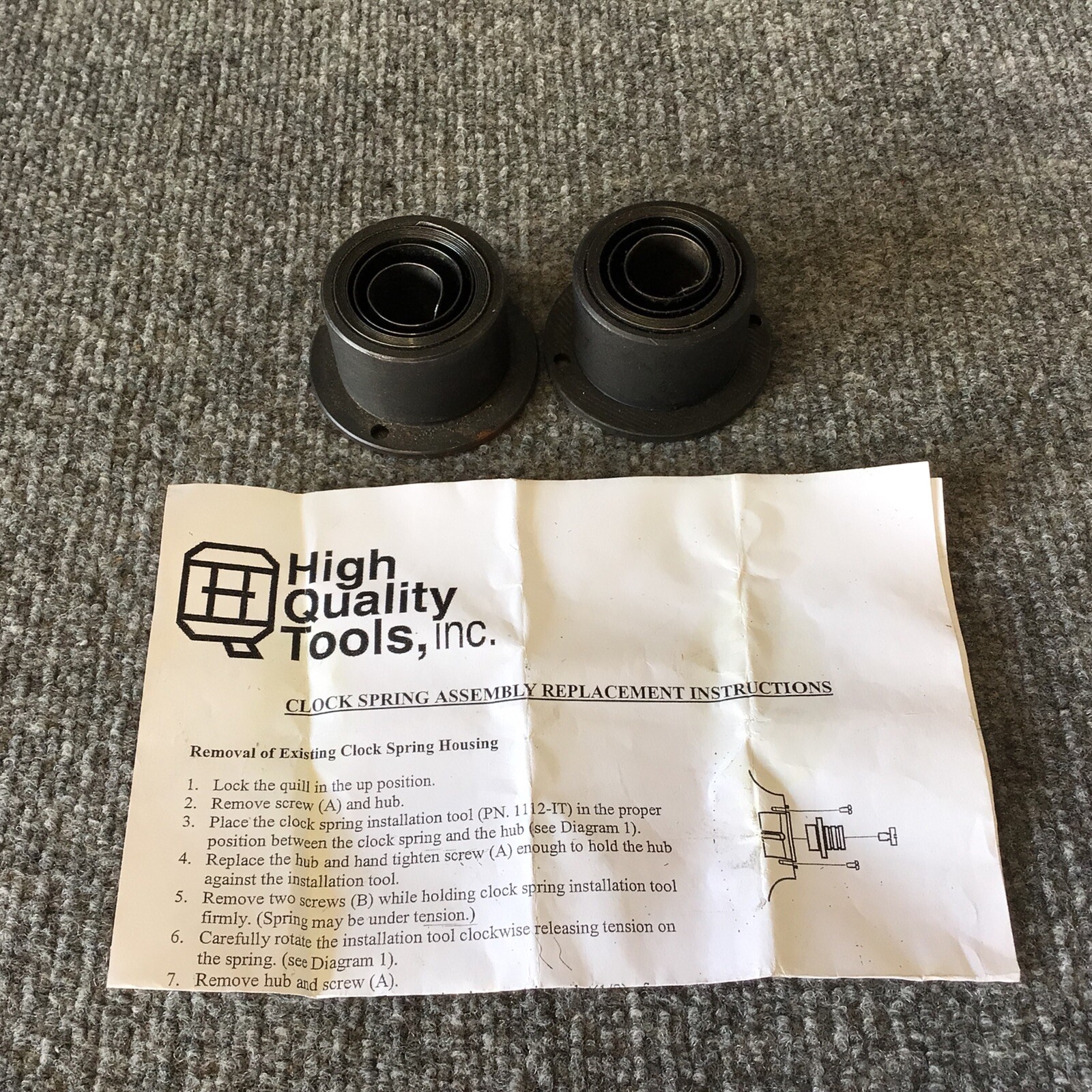Lot Of 2 High Quality Tools Inc. 1112IT Clock Spring Assembly eBay