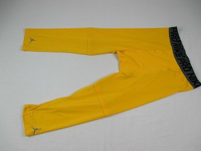 Nike/Jordan Compression Pants Men's Yellow Poly Used L | eBay