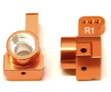 STRC 91418-T1O Team Associated DR10 ORANGE ALUMINUM 1° Toe-In Rear Hub Carriers 