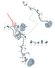 Audi E-Tron Gen Bremsleitung vorne rechts LHD 4KL614724C NEU ORIGINAL