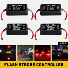 GS-100A Flash Strobe Controller Flasher Module Box For LED Brake Stop Light Lamp