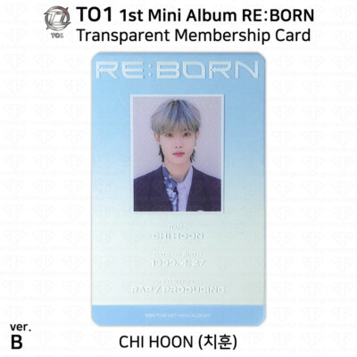 TO1 TOO 1st Mini Album RE:BORN Official Photocard Polaroid ID Card