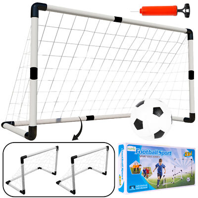 MalPlay Großes oder zwei kleinere Trainingstor für Kinder mit Fußball Fußballtor
