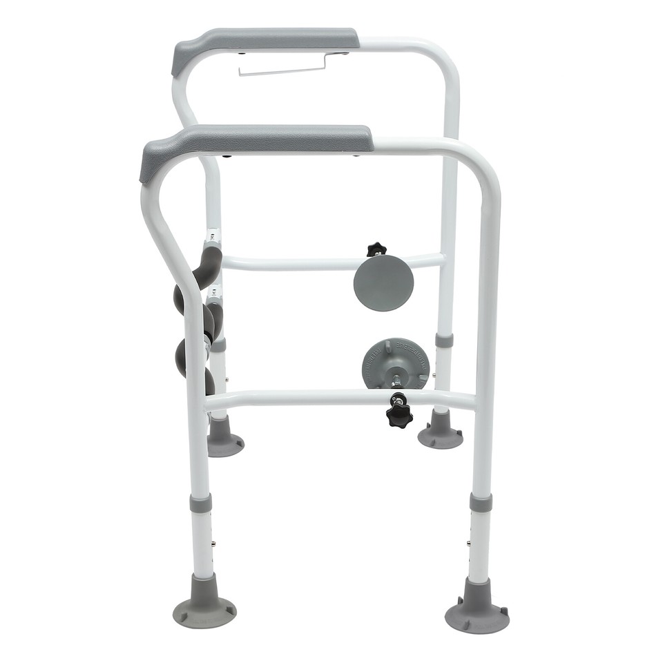 Toilet Safety Rails Bathroom Handicap Frame 330lb for Elderly Height