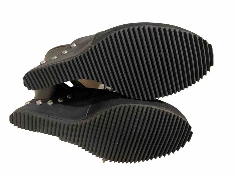 Mujer John Fluevog Zenobia Negro Slingback Cuña 6 #G24 Foto 3 de 4