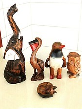 Wooden Animal Collection > Five Delightful Animal Figurines