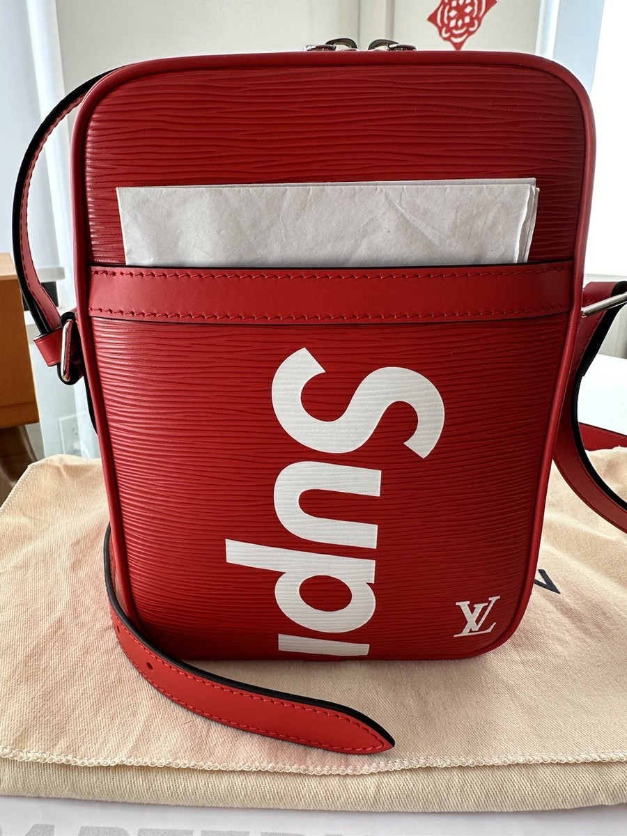 Louis Vuitton x Supreme Epi Danube Red Crossbody Shoulder Louis Vuitton x Supreme Epi Danube Red Crossbody Shoulder