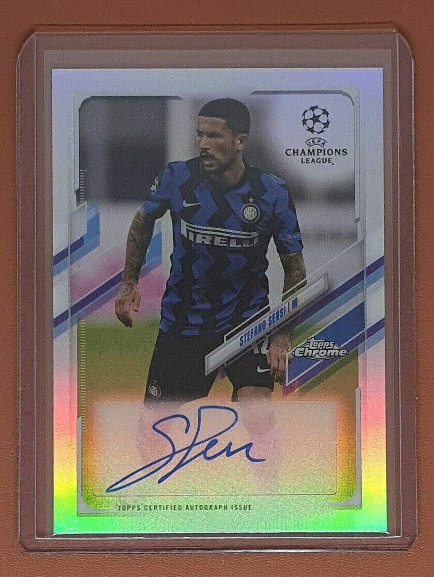 Stefano Sensi 2020-21 Topps Chrome UEFA Refractor Auto UEFA