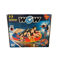 WOW Sports DC Comics Superman Soft Top Deck Tube Towable
