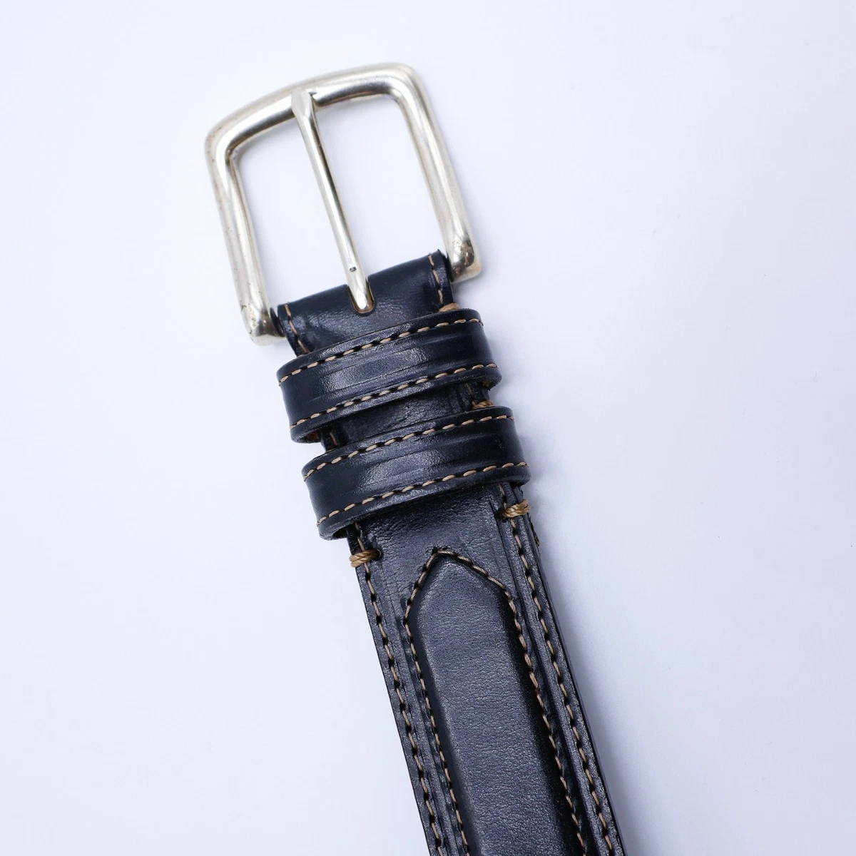 ORVIS Belt English Bridle Leather Black USA MADE Sz. 36 Equestrian 0004197008_DS_Black.jpg?v=  main image 3