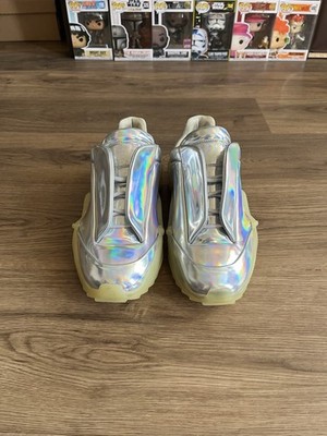 Maison Margiela New Future Low Trainer Silver Iridescent Size 41