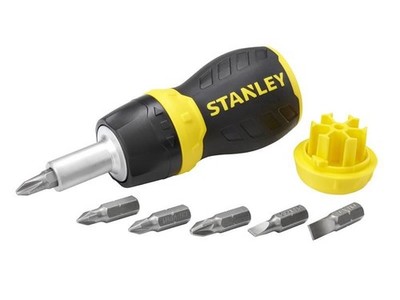 Stanley Tools - Multibit Stubby Screwdriver With Bits - 0-66-358